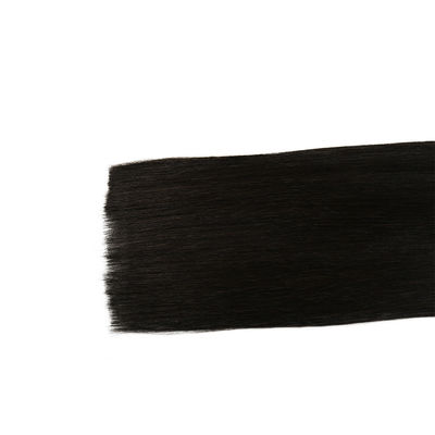 Tissus de cheveux indiens vierges et couleur noire naturelle avec un poids brut de 0,300 kg