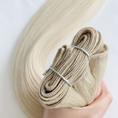 Coupe de cheveux à double traction en tissu russe Remy Extensions de cheveux Styling droit Pas de perte