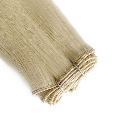 Coupe de cheveux à double traction en tissu russe Remy Extensions de cheveux Styling droit Pas de perte