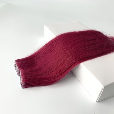 Coupe de cheveux humain à double dessin russe