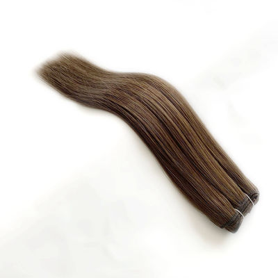 Paiement complet Extensions de tresses de cheveux brésiliennes Rémy Cheveux humains Tresses droites Couleur teinte