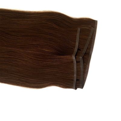 Multicolore Remy Extensions de cheveux 100% péruvienne Tissus plat Cheveux humains avec tissus PU de peau