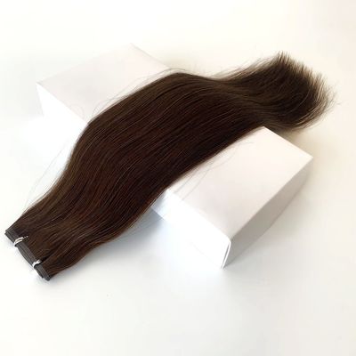 Multicolore Remy Extensions de cheveux 100% péruvienne Tissus plat Cheveux humains avec tissus PU de peau