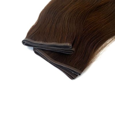 Multicolore Remy Extensions de cheveux 100% péruvienne Tissus plat Cheveux humains avec tissus PU de peau