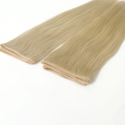 Petit trou PU bande sans couture cheveux tissus de la peau double prolongations dessinées 50 cm Taille du paquet