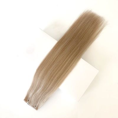 12A Tissue plate et droite Extensions de cheveux Remy Cuticule sans couture alignée en PU Tissue de peau idéale