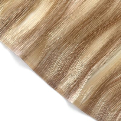 Extensions de cheveux bruts 100% cheveux humains en PU à double traction tissus de peau en PU invisible tissus de cheveux en PU