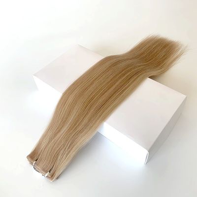 Extensions de cheveux bruts 100% cheveux humains en PU à double traction tissus de peau en PU invisible tissus de cheveux en PU
