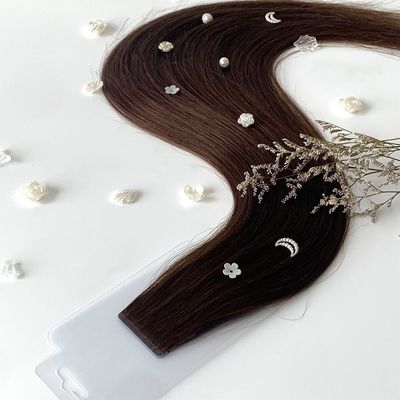 Tape brute réutilisable vietnamienne Remy Extensions de cheveux humains européens Réutilisable en monnaie américaine