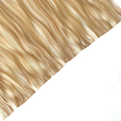 Cheveux humains PU tissus de peau en couleur Muti pour l'emballage Taille 50.00cm * 8.00cm * 3.00cm