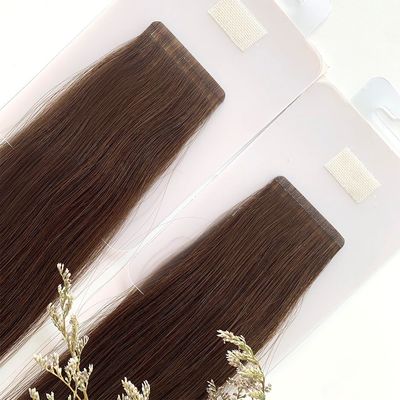 Longueur de cheveux de 20 pouces, bande invisible mince, extensions de cheveux, couleur naturelle, 100% cheveux humains.