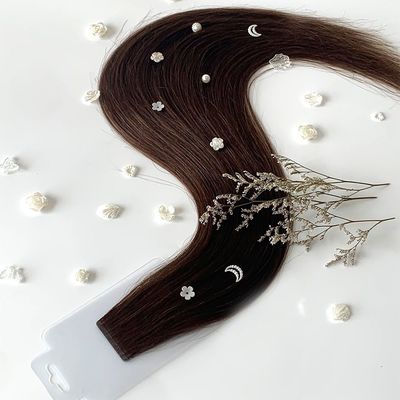 Longueur de cheveux de 20 pouces, bande invisible mince, extensions de cheveux, couleur naturelle, 100% cheveux humains.