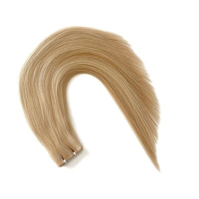 Cheveux humains à double traction en PU en Russie Extensions de tresses de peau personnalisées