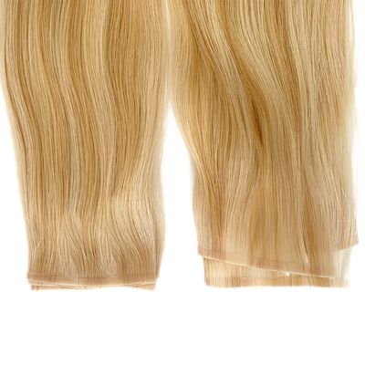 Cheveux humains à double traction en PU en Russie Extensions de tresses de peau personnalisées