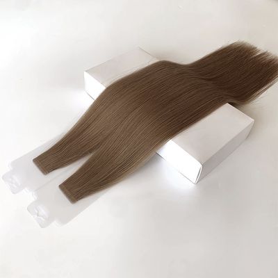 200 paquets/carte de carton en bande double sans couture dans les extensions capillaires pour les cheveux bruts non traités