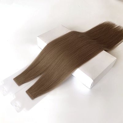 200 paquets/carte de carton en bande double sans couture dans les extensions capillaires pour les cheveux bruts non traités