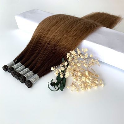 Double dessiné Extensions de cheveux humains vierges Génie Tissus en 0,300kg Paquet Poids brut
