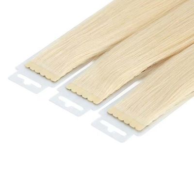 Full cuticule aligné mini-tape extensions de cheveux à double dessin 613 blonde 1*1 taille petit ruban