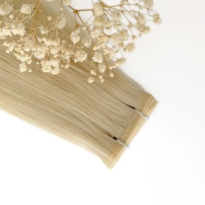 100 g/ emballage Coiffure Muti-Colour Remy Cheveux humains à tissu plat à double trame Cheveux bruts