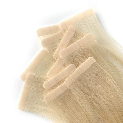 Grade européen 12A Ruban non transformé Ins brut Double dessiné vierge Remy 100 Extension de cheveux humains