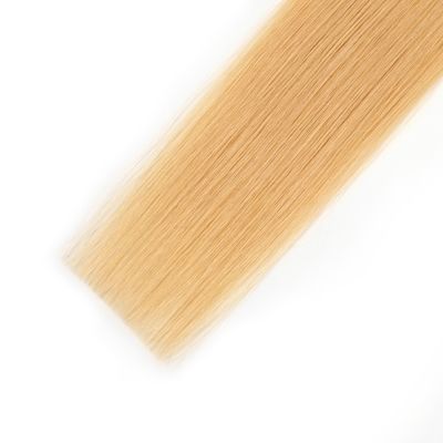 Brazilienne vierge Remy Cheveux humains PU Tissus de peau fine Tissus de double face Extrait de bâton