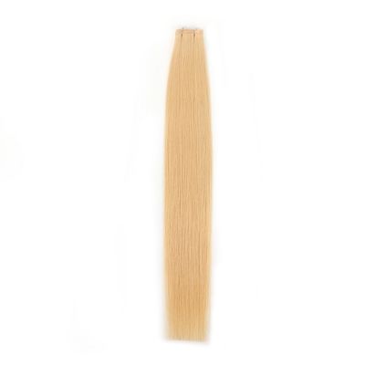 Brazilienne vierge Remy Cheveux humains PU Tissus de peau fine Tissus de double face Extrait de bâton