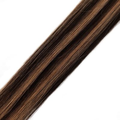 Couleur muti naturelle et étanche, double face, tissus de peau, poils humains, extensions de cheveux en PU