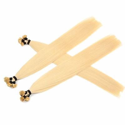 100% d'extensions de cheveux humains en bonne santé Cuticule alignée Cheveux à pointe plate Cheveux 1 g/fil
