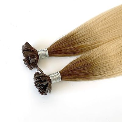 Extensions de cheveux russes à pointe plate à double traction Remy Hair U-Tip Keratine pré-liée