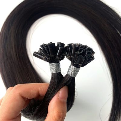 12-28 pouces de pointe droite en U Extensions de cheveux humains Double dessiné avec cuticule intacte