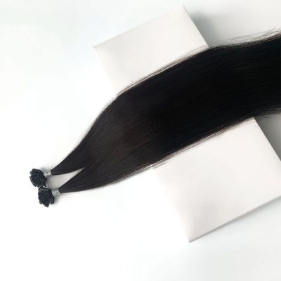 12-28 pouces de pointe droite en U Extensions de cheveux humains Double dessiné avec cuticule intacte