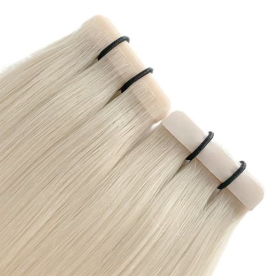 Couleur blonde sans couture Slim Tape Extensions de cheveux pour les femmes teinture teinture à l'intérieur US