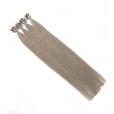 Collage à la kératine italienne U Tip Extensions de cheveux humains Double dessiné Remy Cheveux brésiliens