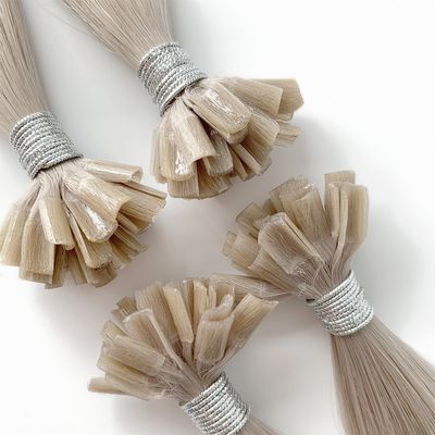 Collage à la kératine italienne U Tip Extensions de cheveux humains Double dessiné Remy Cheveux brésiliens