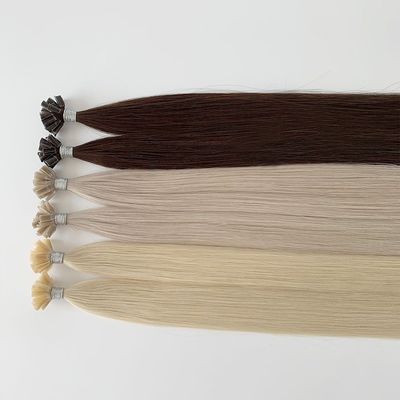 Cheveux Remy Cheveux humains à double traction vierge cru pré-lié à la kératine Ongle U-tip Extension de cheveux