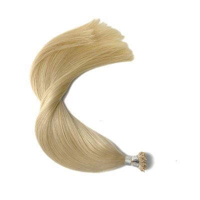 100% de cheveux humains pré-liés à l'éventail de kératine et à l'extension de cheveux pour demande personnalisée
