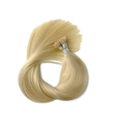 100% de cheveux humains pré-liés à l'éventail de kératine et à l'extension de cheveux pour demande personnalisée