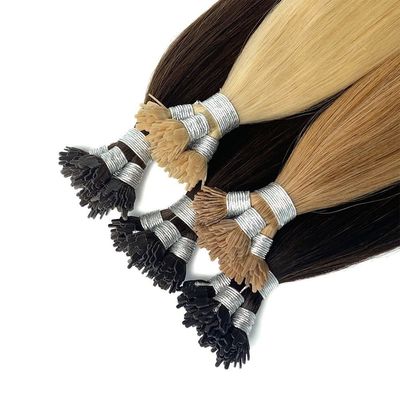 TNT Expédition de cheveux humains droits T-tip Y-tip Extensions de cheveux avec conception