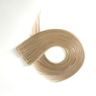 Tape dans les extensions 100% cheveux rémy vierge indienne cuticule droite aligné double tiré