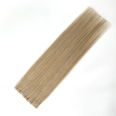 Tape dans les extensions 100% cheveux rémy vierge indienne cuticule droite aligné double tiré