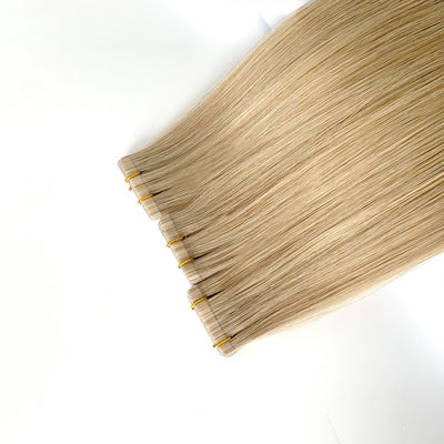 Tape dans les extensions 100% cheveux rémy vierge indienne cuticule droite aligné double tiré