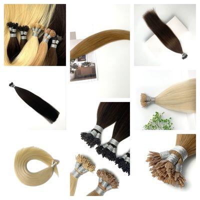 Épinées épaisses double cuticule tracée cheveux vierges pré-liés kératine Y pointe extensions de cheveux humains