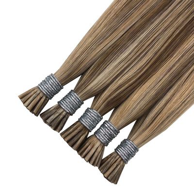 16-24 &quot;Remy Cheveux humains I Tip Extension de cheveux à collier de kératine pour les cheveux droits de couleur muti