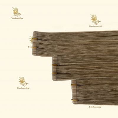 Tape de trame de cheveux russes Extensions de cheveux sur mesure Demande de cheveux Remy à double traction