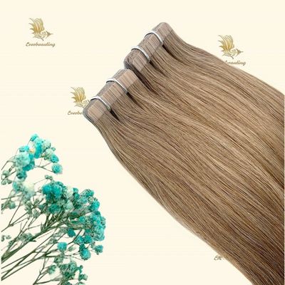 Tape de trame de cheveux russes Extensions de cheveux sur mesure Demande de cheveux Remy à double traction