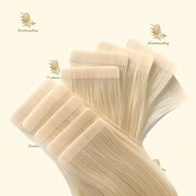 Tape de cheveux blonds bruts Extensions de cheveux avec 200 paquets / carton 50,00cm * 8,00cm * 3,00cm