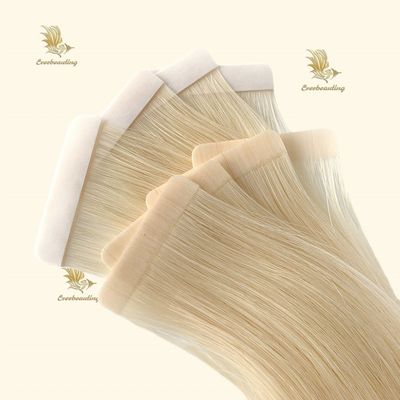 Couleur blonde Tape de cheveux bruts dans les extensions de cheveux Pas de personnalisation
