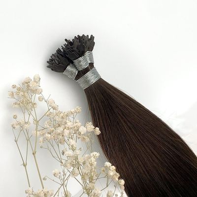 Remboursement complet Cuticule alignée Keratine pointe de Cabello humaine Y pointe Extensions de cheveux humains