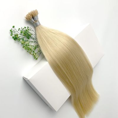 Cuticule alignée Remy Cuticule complète Flat and Stick Fan Tip Cheveux pour différents types de cheveux