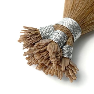 18 pouces Virgin Remy End épais Keratine Ventilateur de pointe Extension de cheveux avec 0,300 kg de poids brut